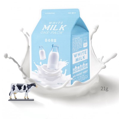 Masque visage tissus Milk Lait A'Pieu