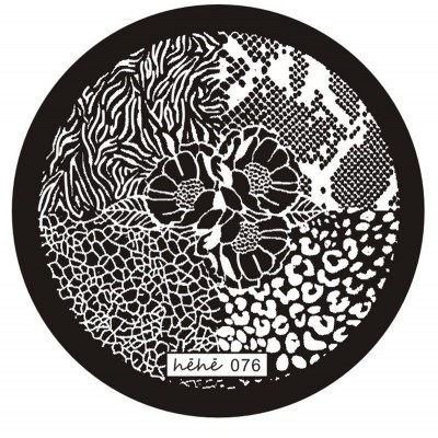 Plaque Stamping - Héhé 76 Motif peau animal