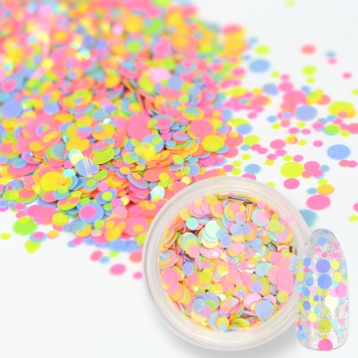 Paillettes Multi Rondes Roses 