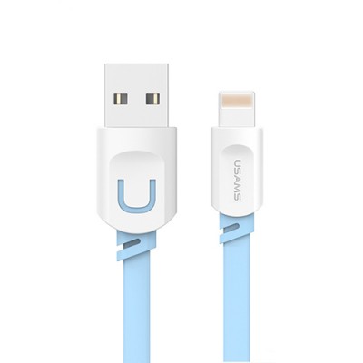 Chargeur téléphone iPhone bleu pastel 