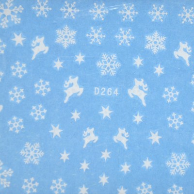 Water decals - Flocons de neige etoiles et reines D264